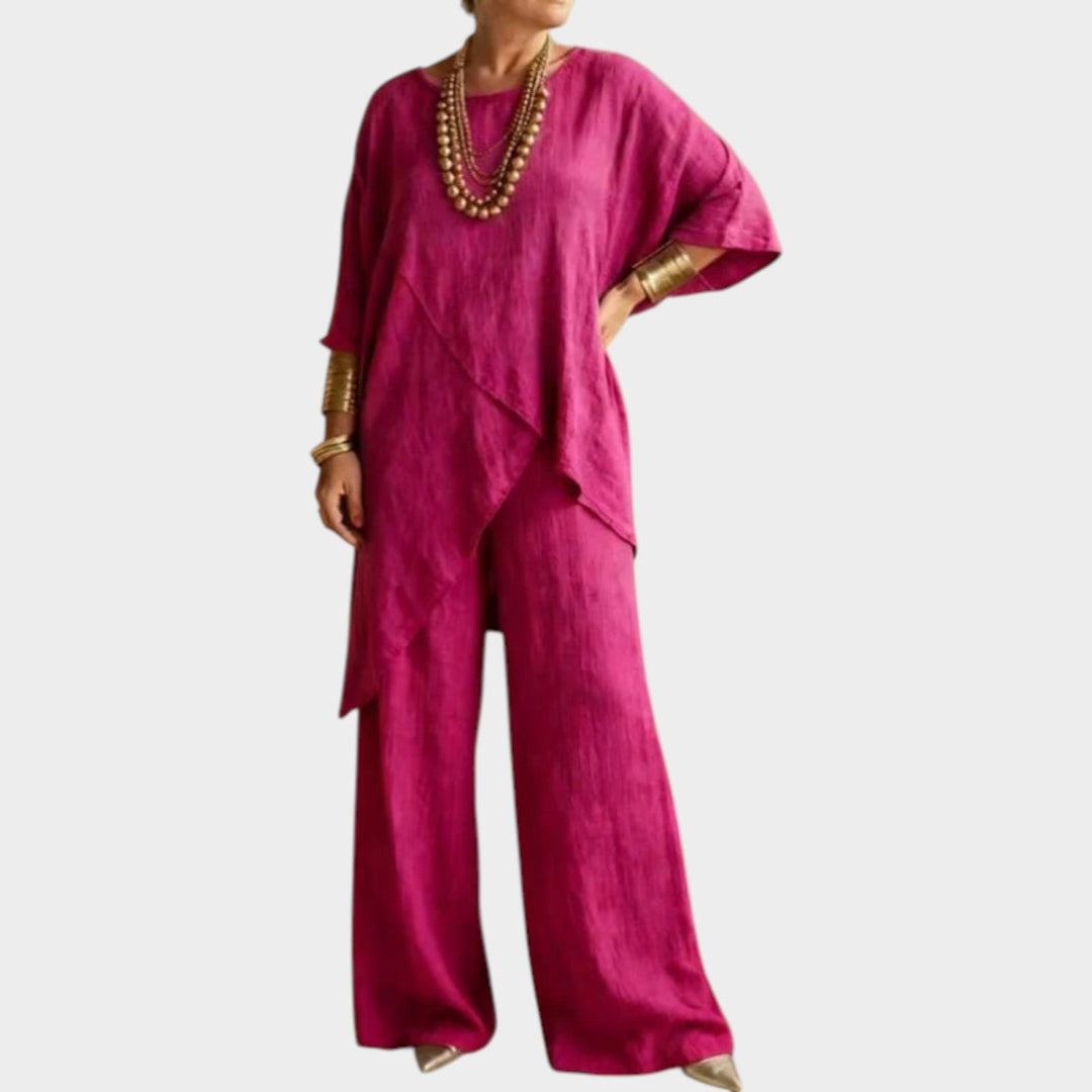 Relaxed Asymmetrical Two-Piece Set