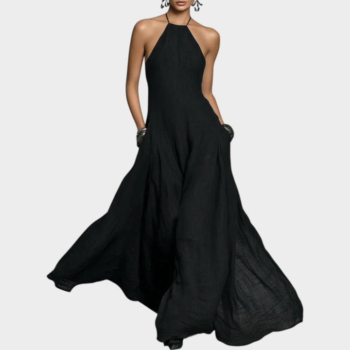Halter Flow Maxi Dress
