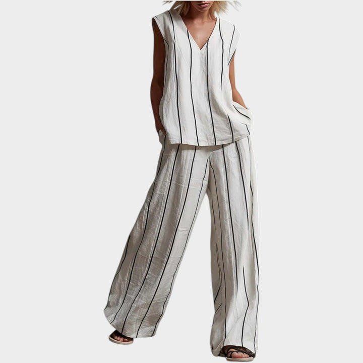 Striped Linen Relax Set