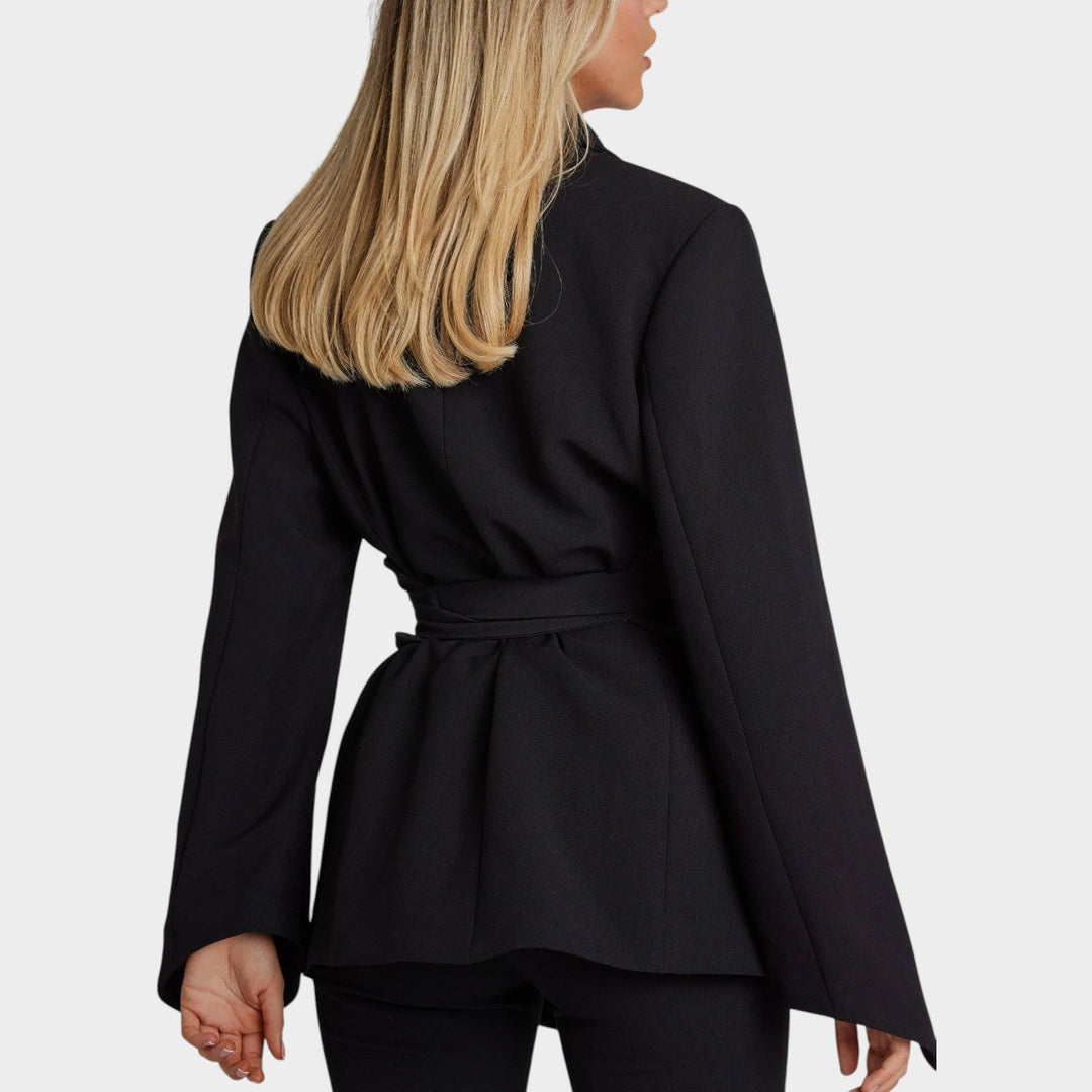 Women's Belted Tailored Fit Blazer