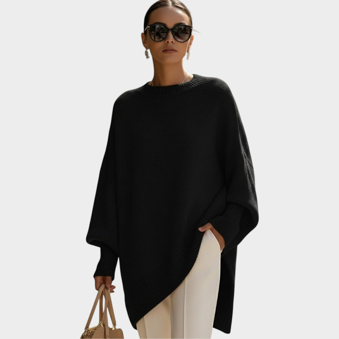 Women's Oversized Crew Neck Knit Sweater