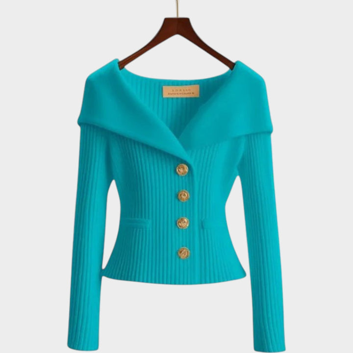 Women's Classic Soft Ribbed Knit Cardigan