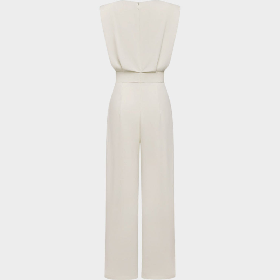 Elegant Wide-Leg Sleeveless Jumpsuit