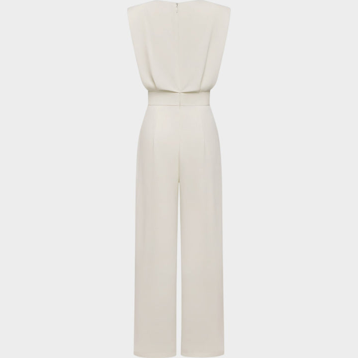 Elegant Wide-Leg Sleeveless Jumpsuit