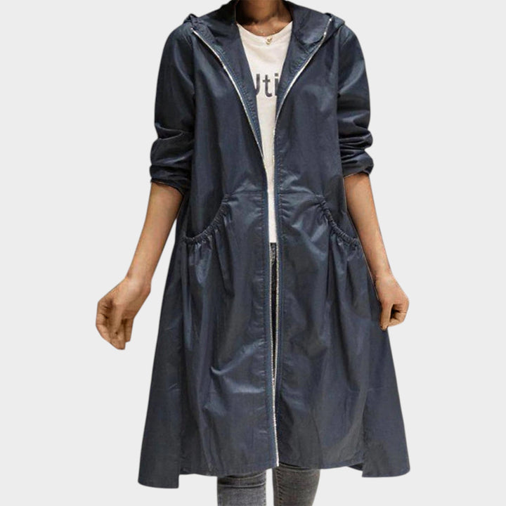 Women's Trench Coat Waterproof Long Line