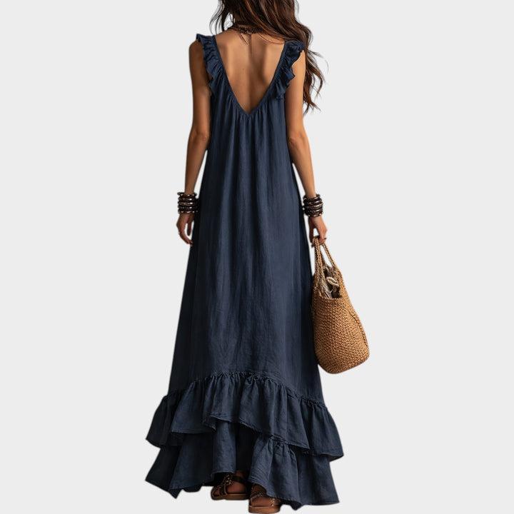 Boho Ruffle Maxi Dress
