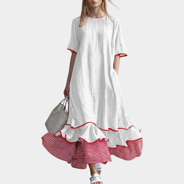 Airy Charm Tiered Dress
