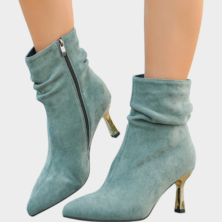 Women’s Ankle Boots Kitten Heel Plush Lined Elegant Style