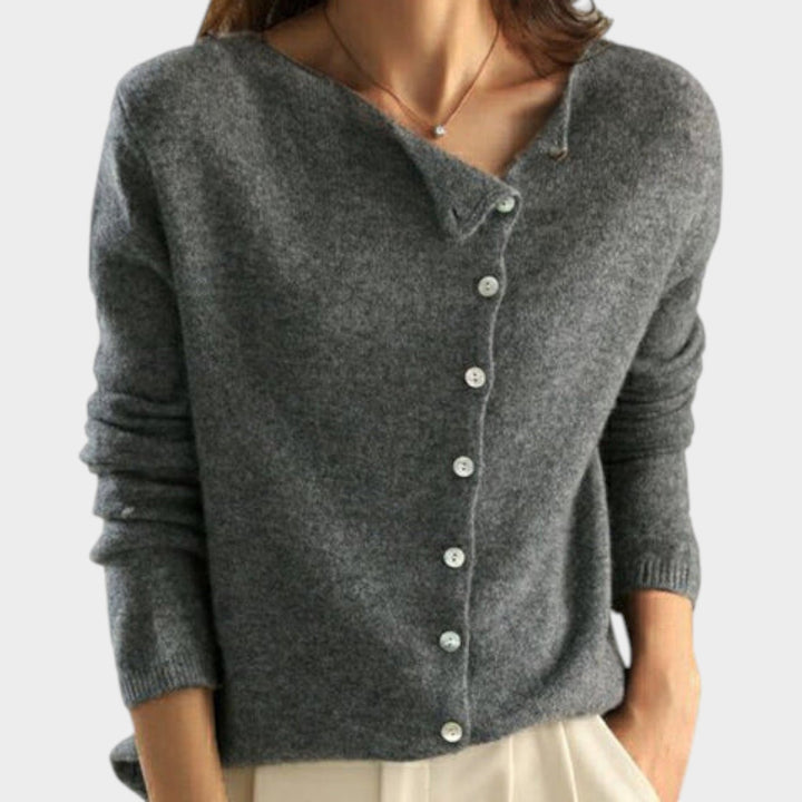 Women's Cozy Button Front Knit Cardigan