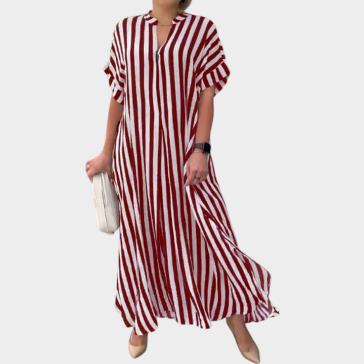 Flowing Striped Maxi Dress