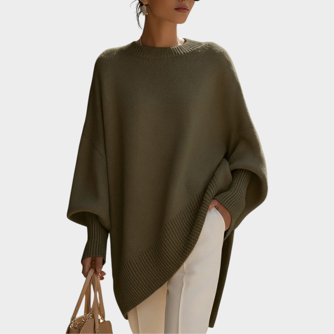 Women's Oversized Crew Neck Knit Sweater