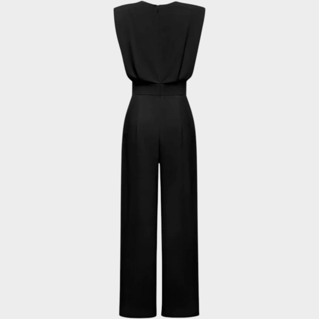 Elegant Wide-Leg Sleeveless Jumpsuit