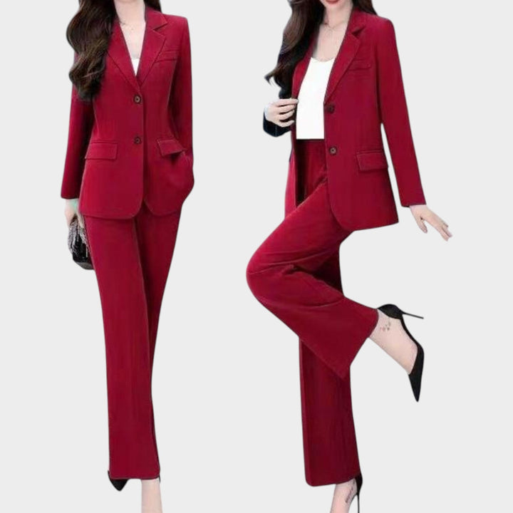 Women's Tailored Two-Piece Suit Set