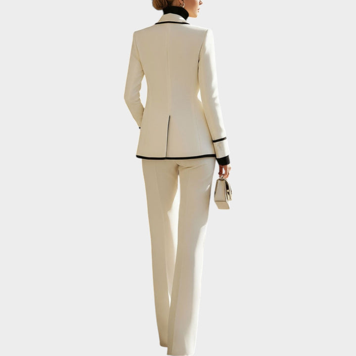 Women's Double-Breasted Blazer Suit Set