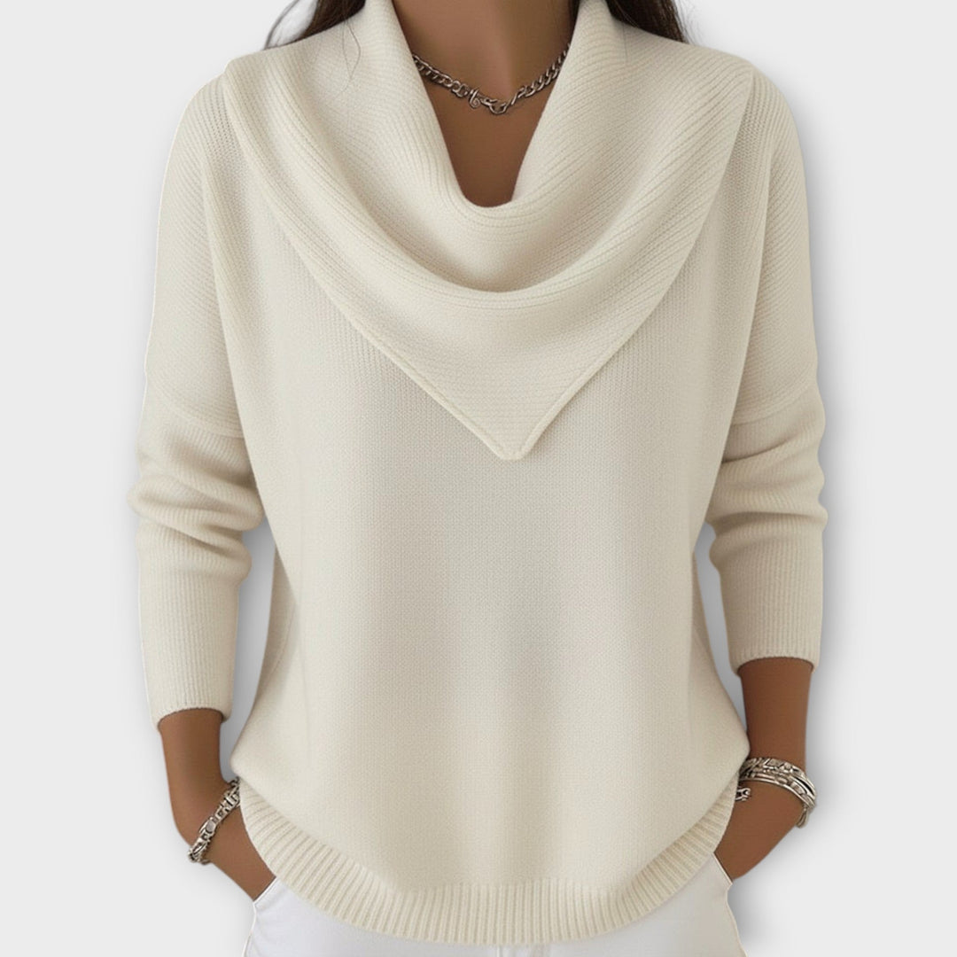 Women's Knit Cowl Neck Sweater
