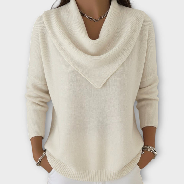 Women's Knit Cowl Neck Sweater