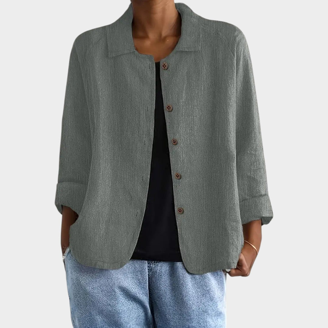 Women's Breathable Linen Blend Cardigan