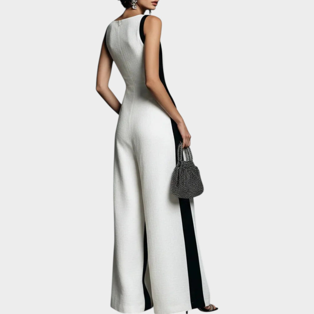 Elegant Deep V Sleeveless Jumpsuit