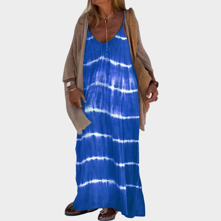 Boho Tie-Dye Maxi Dress Set