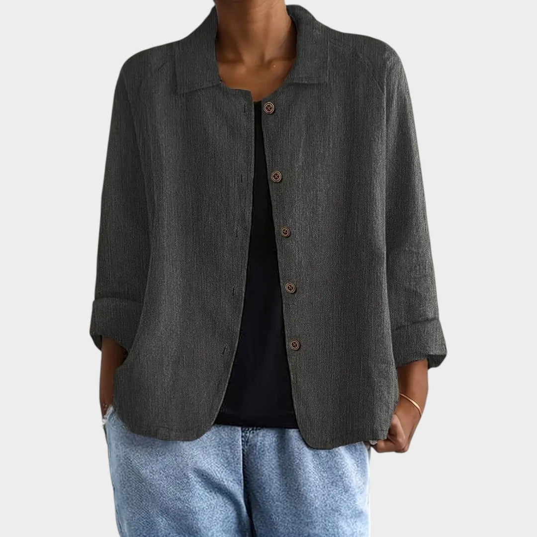 Women's Breathable Linen Blend Cardigan