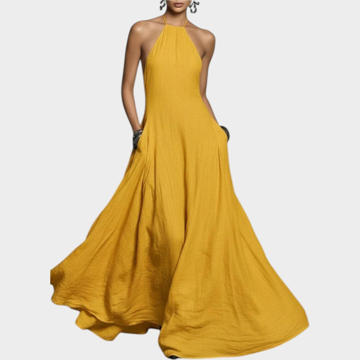 Halter Flow Maxi Dress