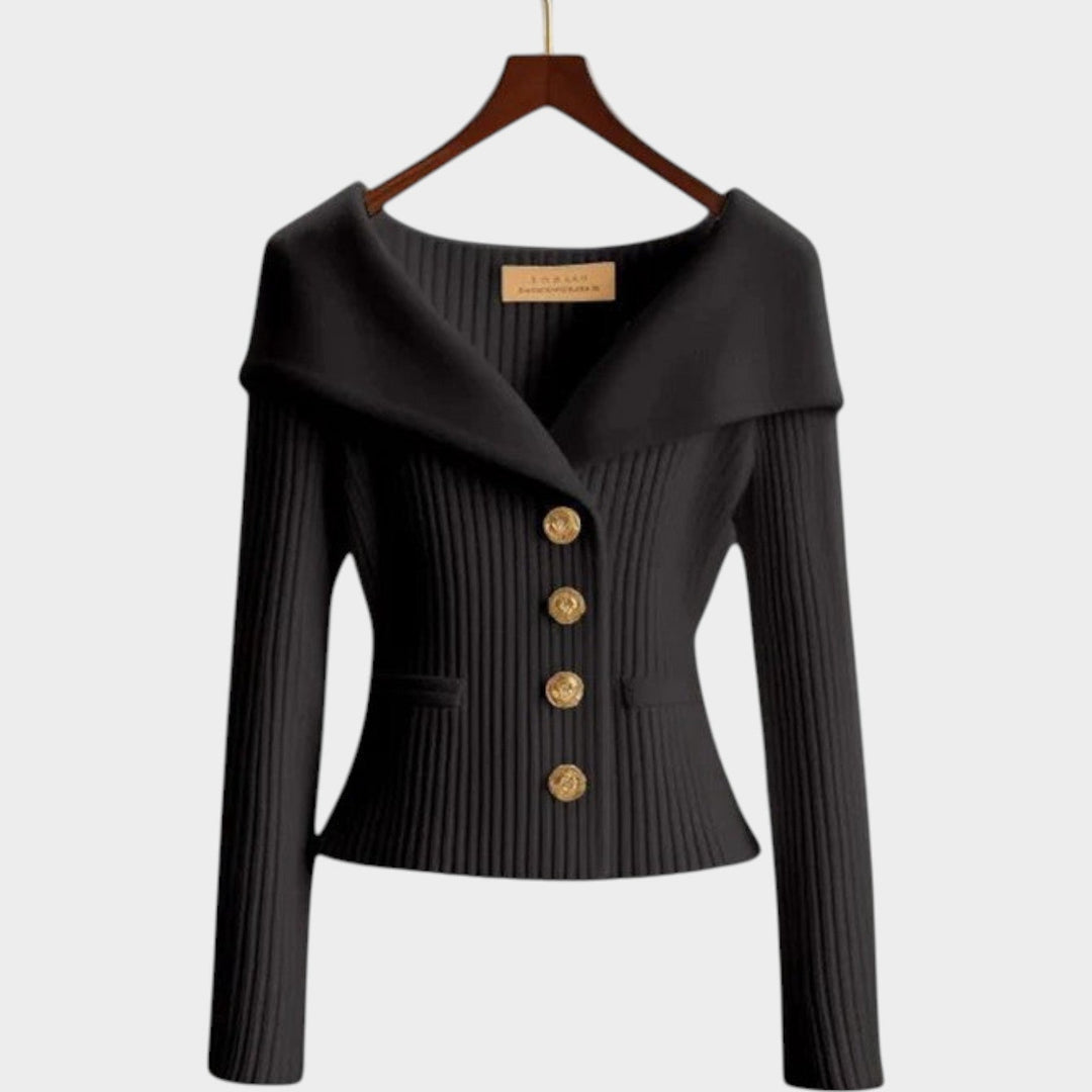 Women's Classic Soft Ribbed Knit Cardigan