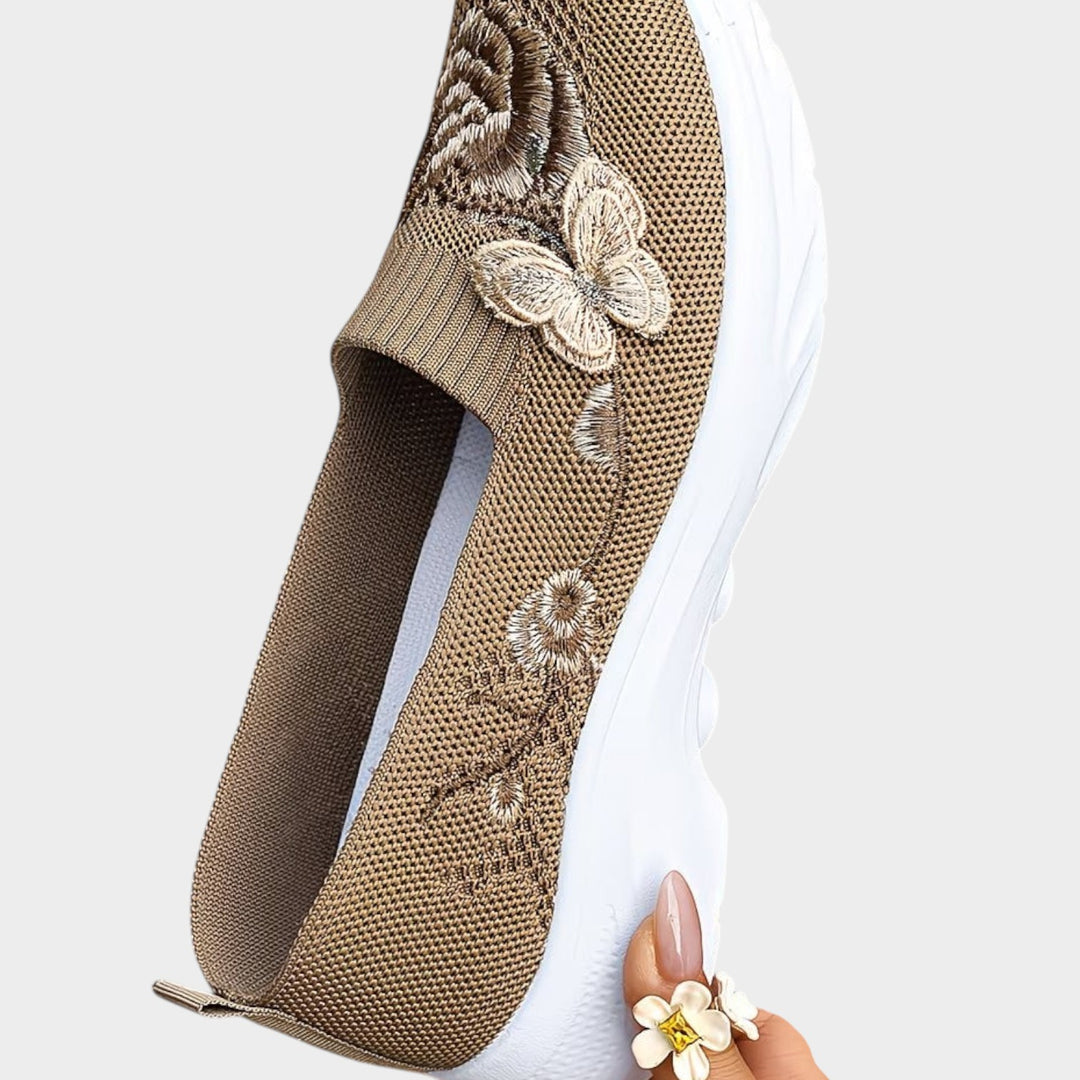 Floral Comfort Slip-On Sneakers