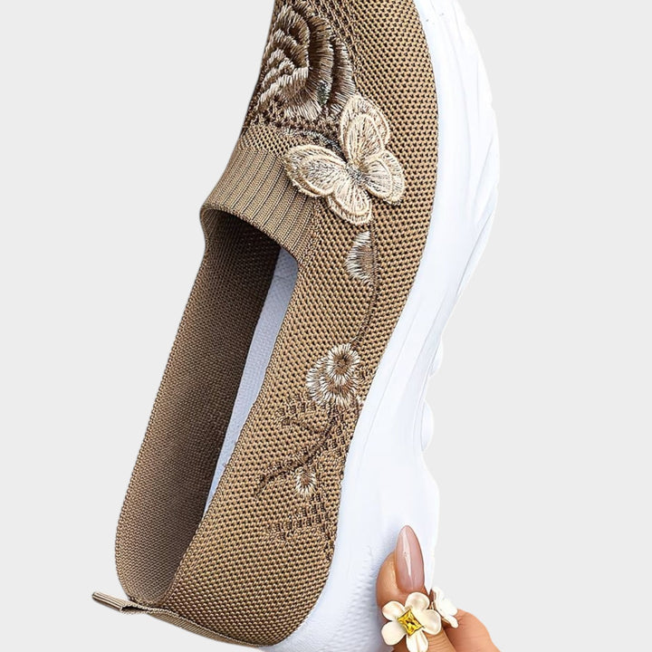 Floral Comfort Slip-On Sneakers
