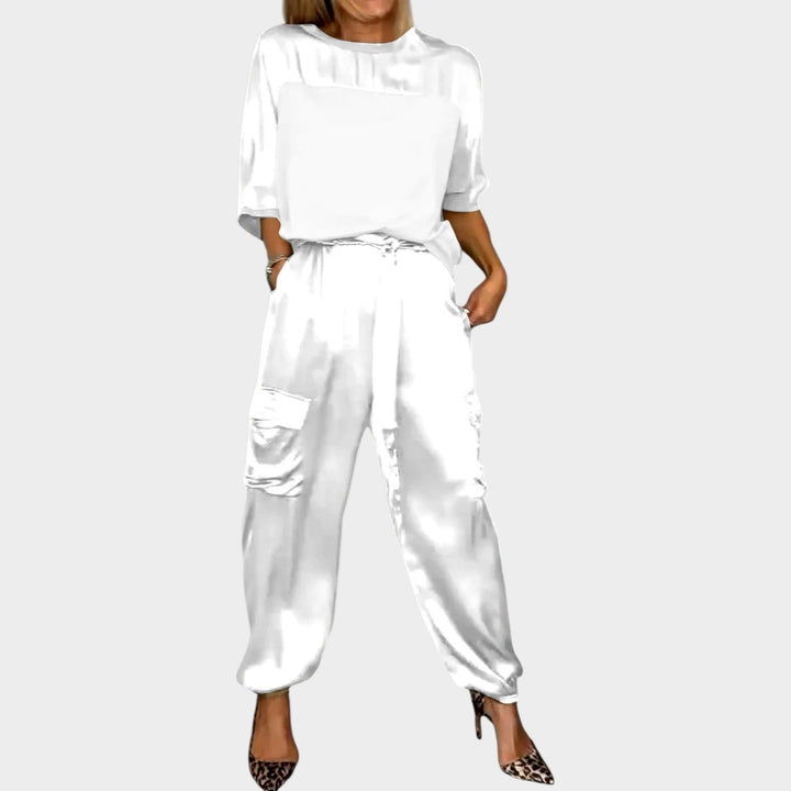 Modern Utility Chic Two-Piece Set