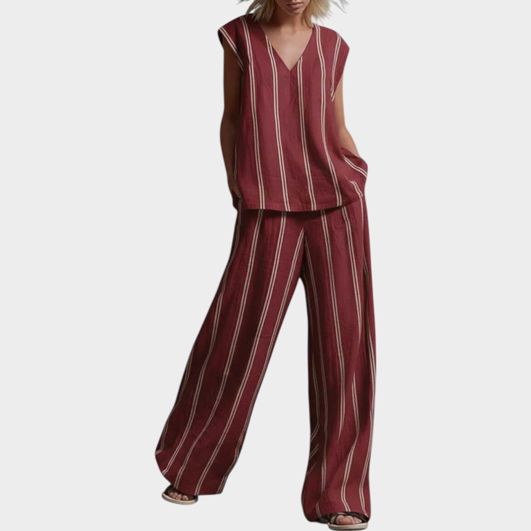 Striped Linen Relax Set