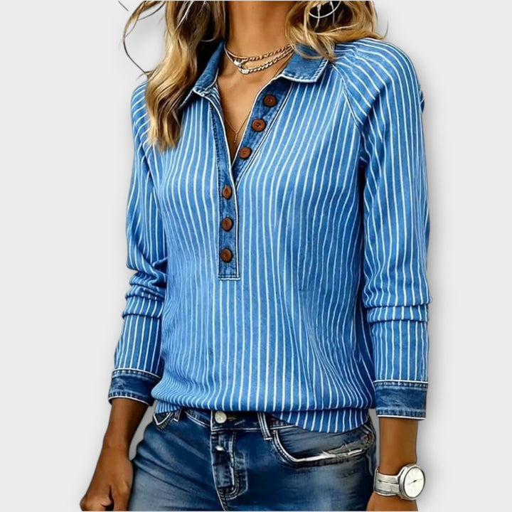Women's Button Neck Knit Sweater