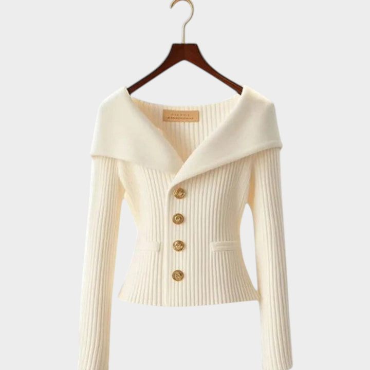 Women's Classic Soft Ribbed Knit Cardigan