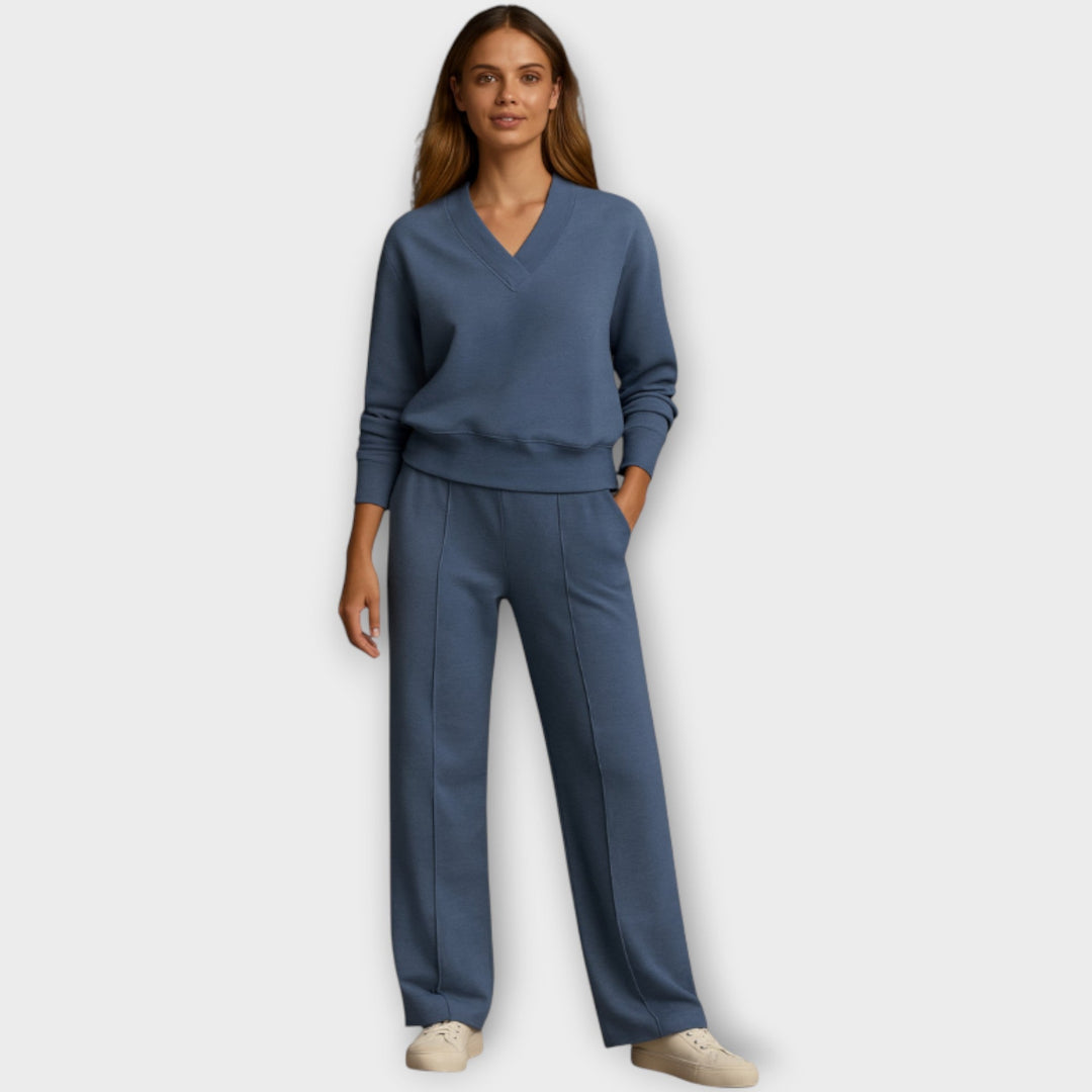 Relaxed V-Neck Lounge Set