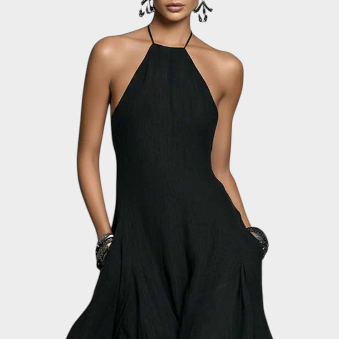 Halter Flow Maxi Dress