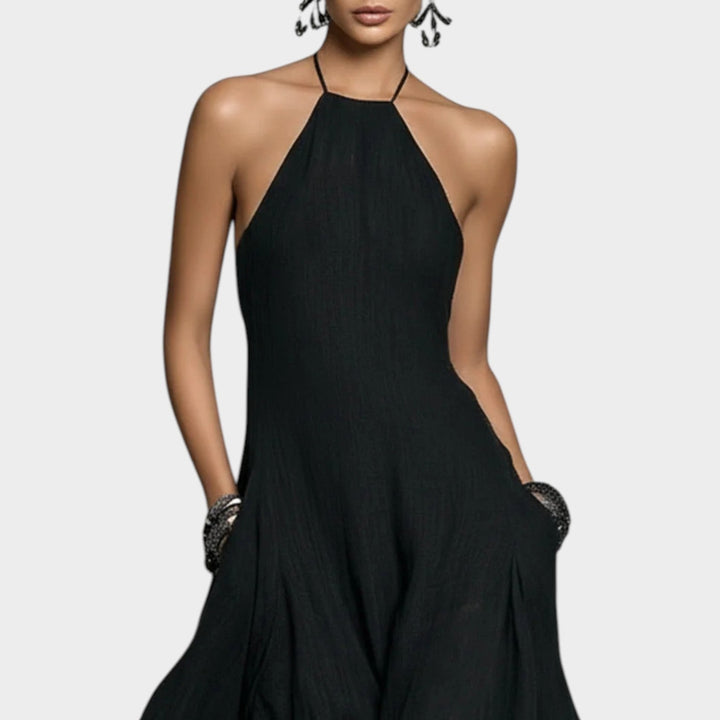 Halter Flow Maxi Dress