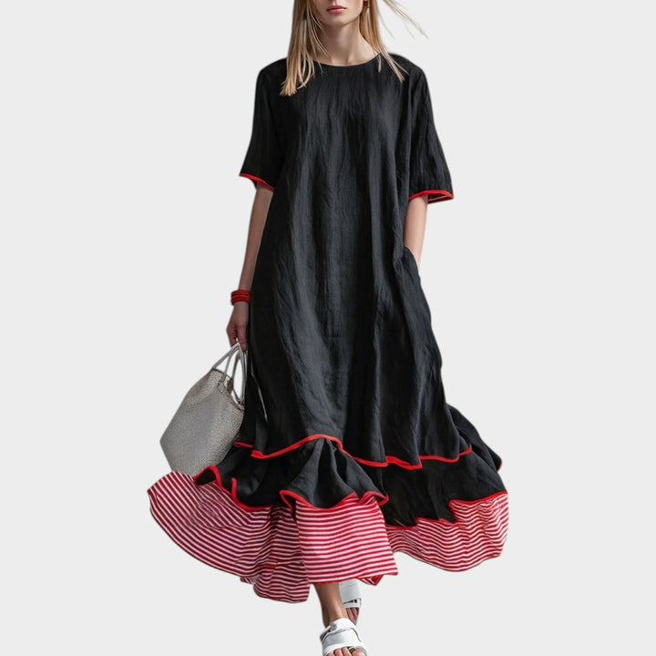 Airy Charm Tiered Dress