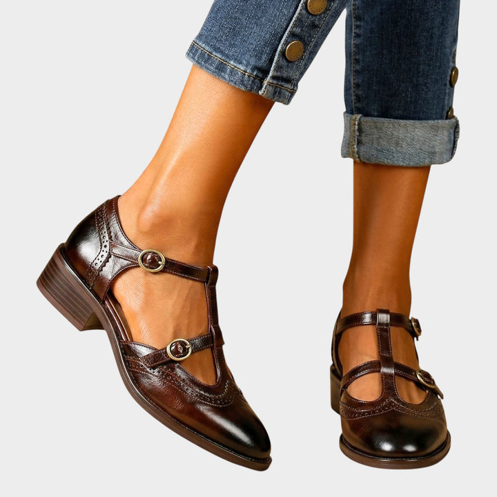 Leather T-Strap Mary Janes
