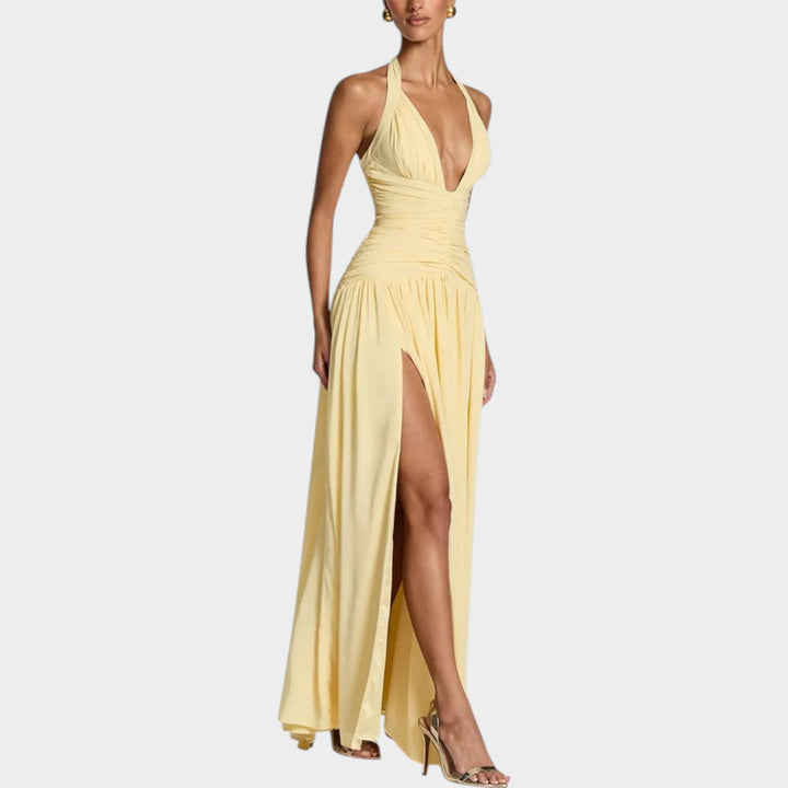 Halter Neck Maxi Dress
