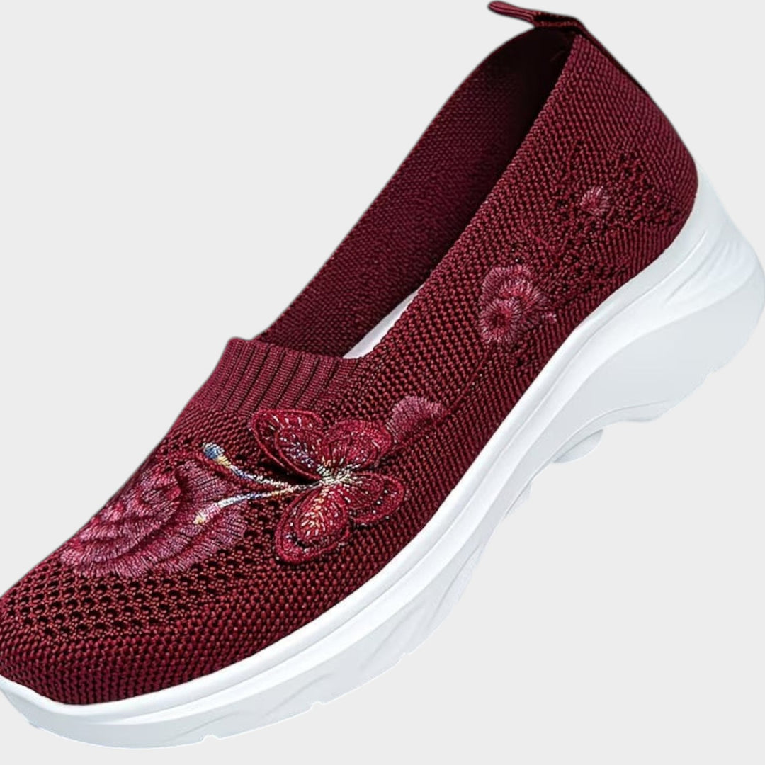 Floral Comfort Slip-On Sneakers