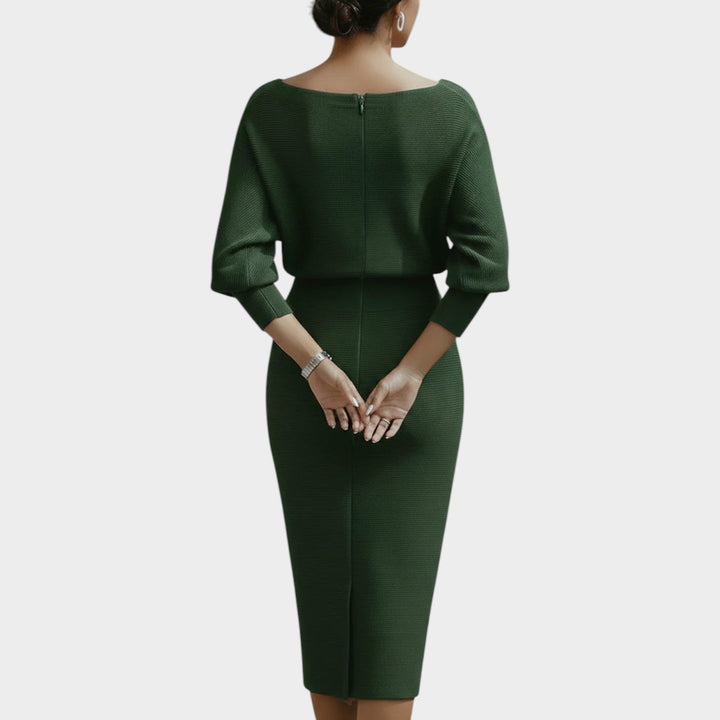 Elegant Ribbed Knit Two-Piece Set