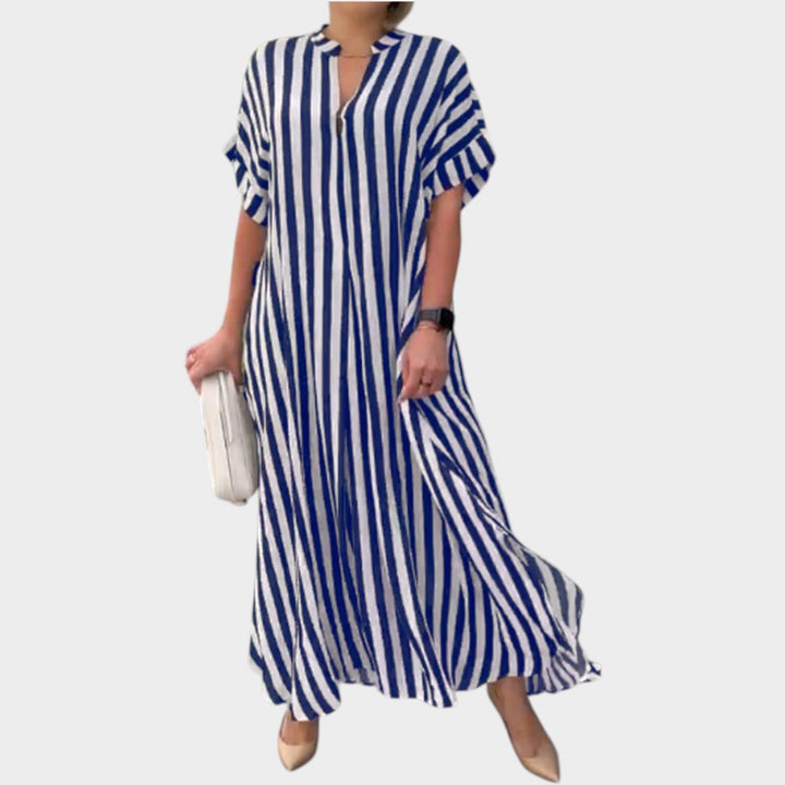 Flowing Striped Maxi Dress