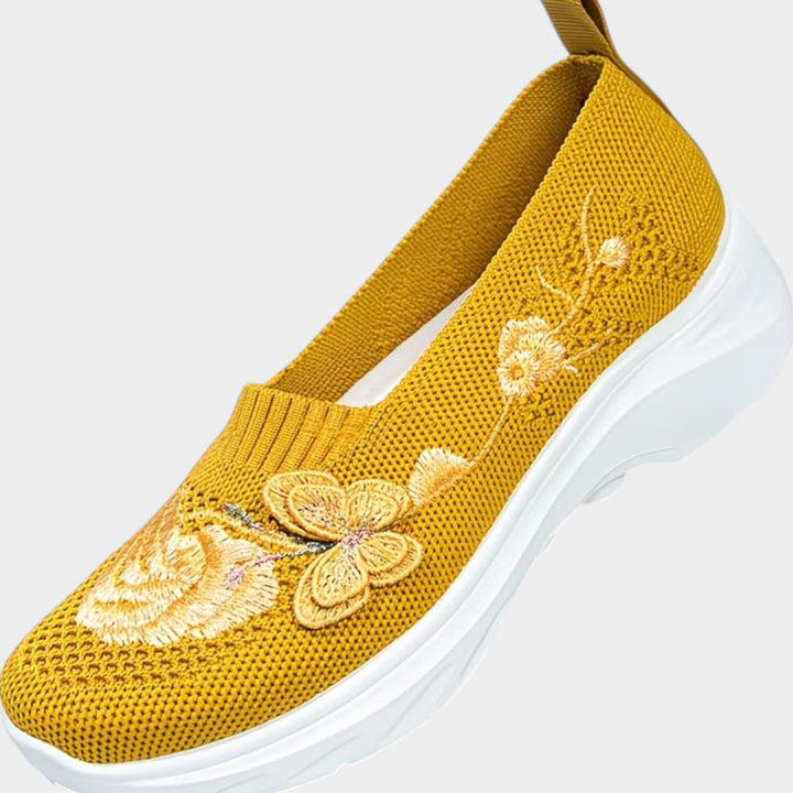 Floral Comfort Slip-On Sneakers