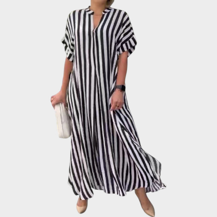 Flowing Striped Maxi Dress