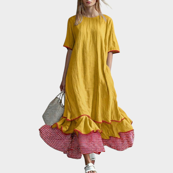 Airy Charm Tiered Dress