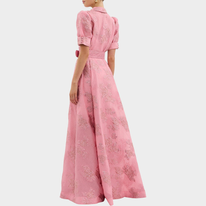 Elegant Belted Maxi Dress