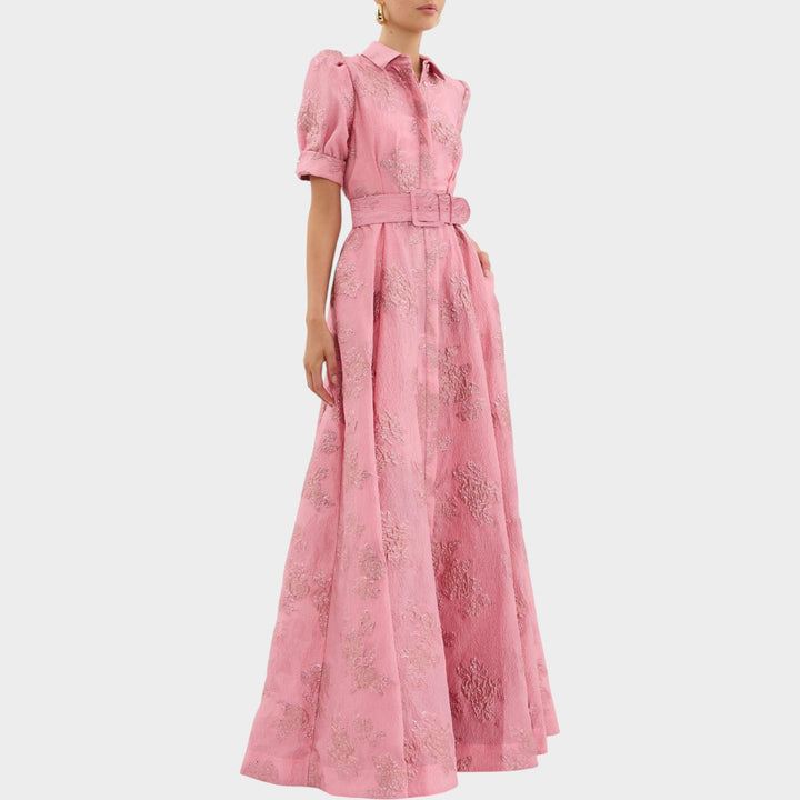 Elegant Belted Maxi Dress