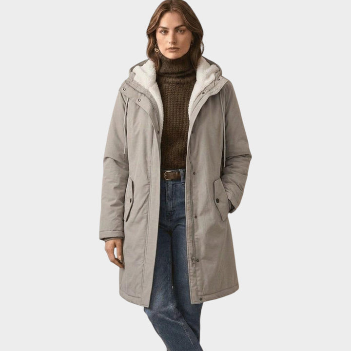 Women’s Winter Coat Fleece Lined Long Line