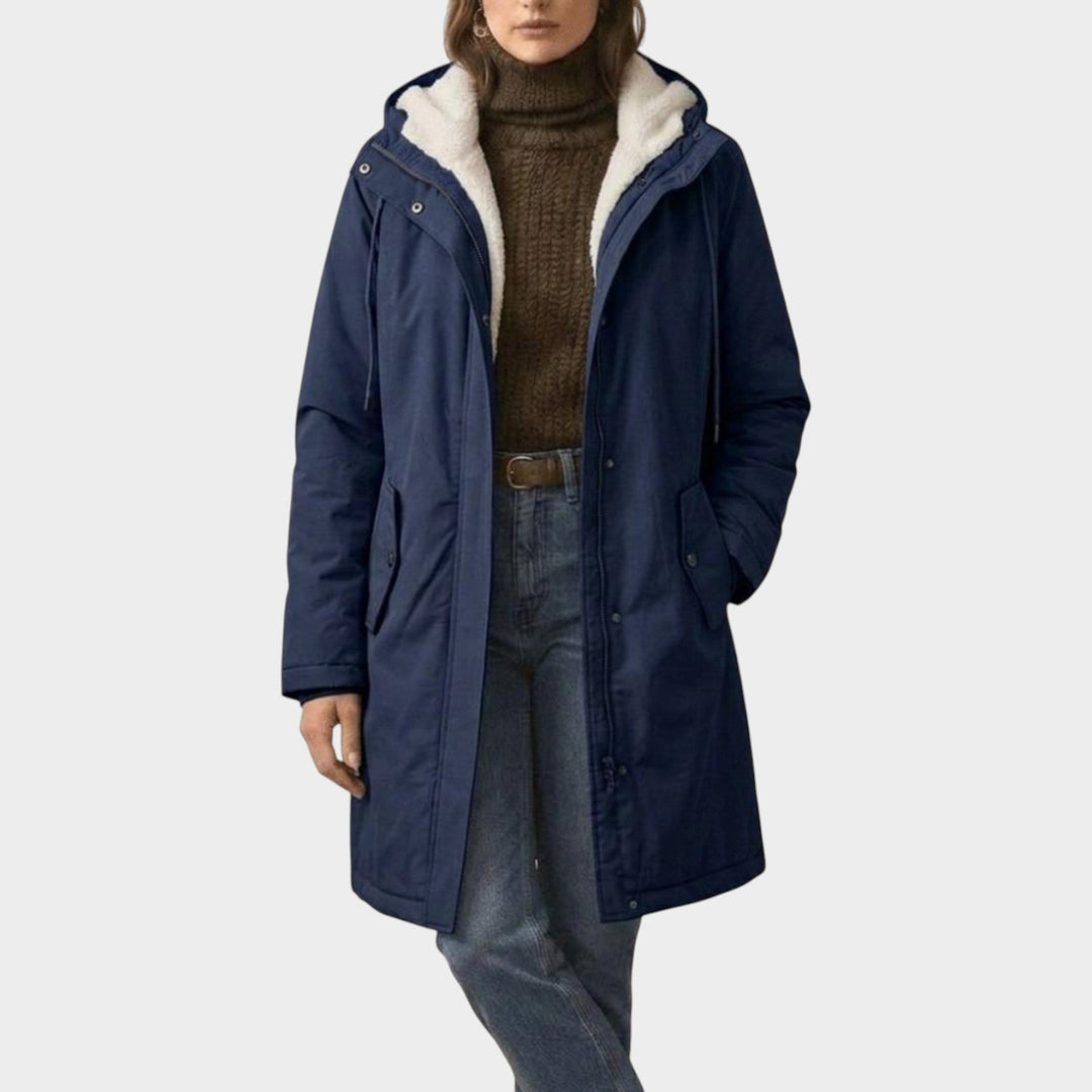 Women’s Winter Coat Fleece Lined Long Line