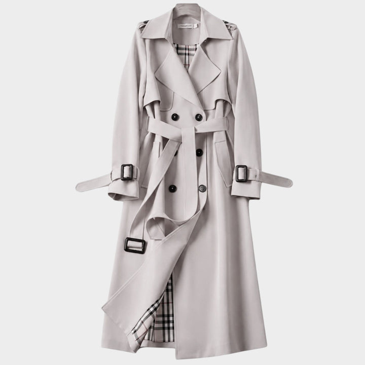 Women's Trench Coat Belted Double-Breasted