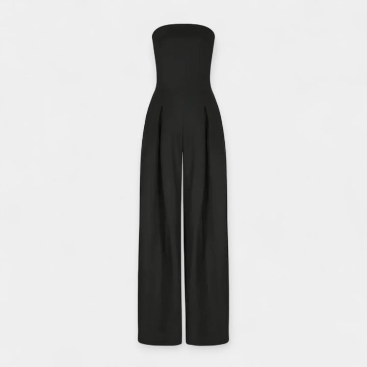 Strapless Jumpsuit with Corset